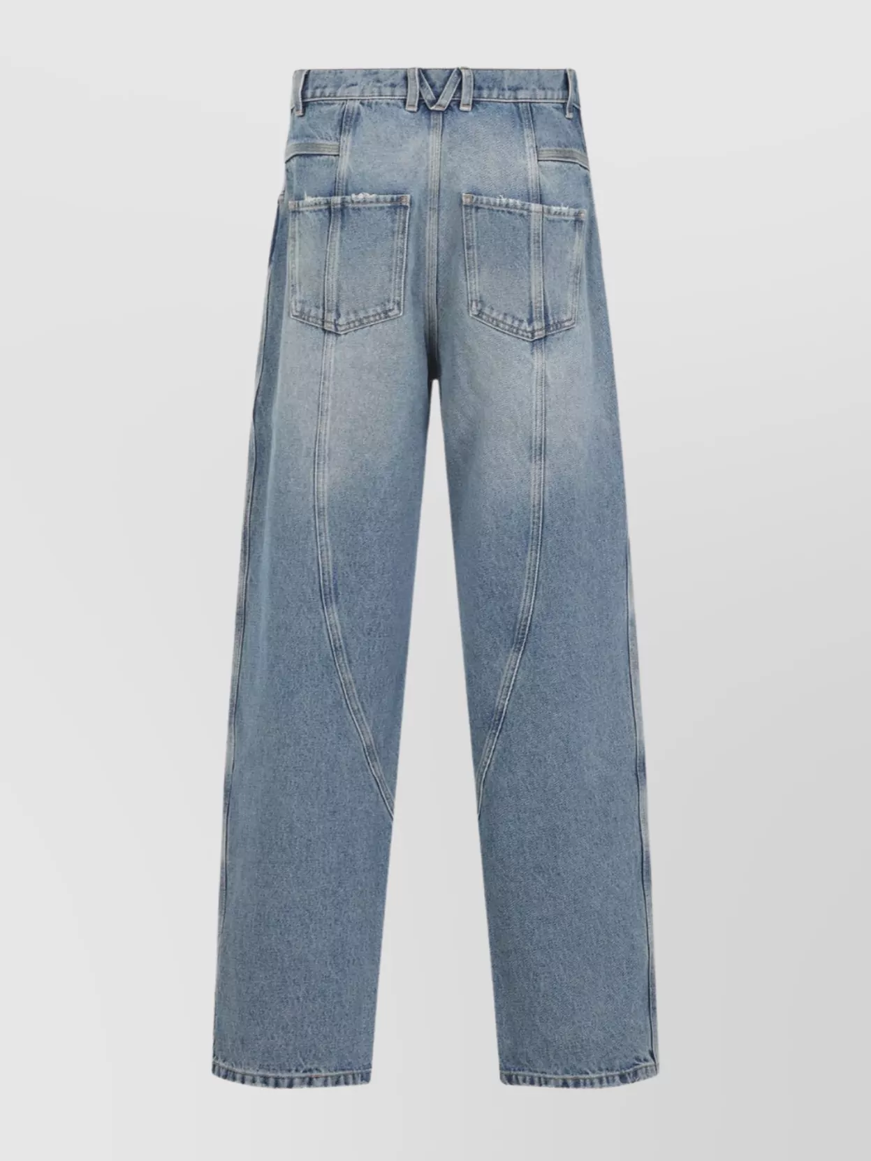 Moschino Relaxed High-waist Jeans With Classic Five-pocket Styling In Blue