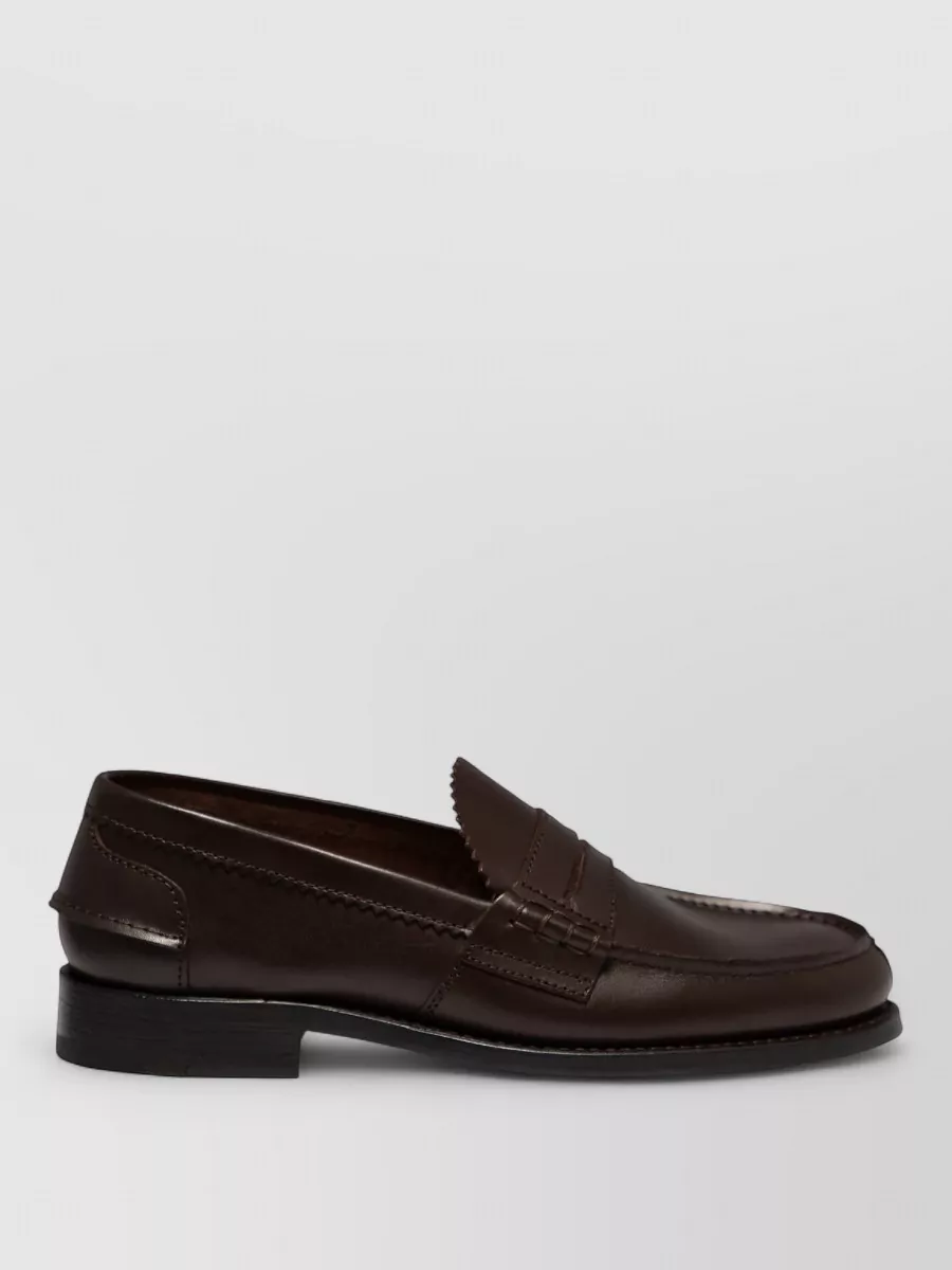 Saxone Of Scotland Leather Loafers