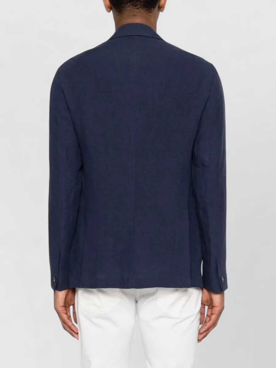 Emporio Armani Linen Single-Breasted Blazer