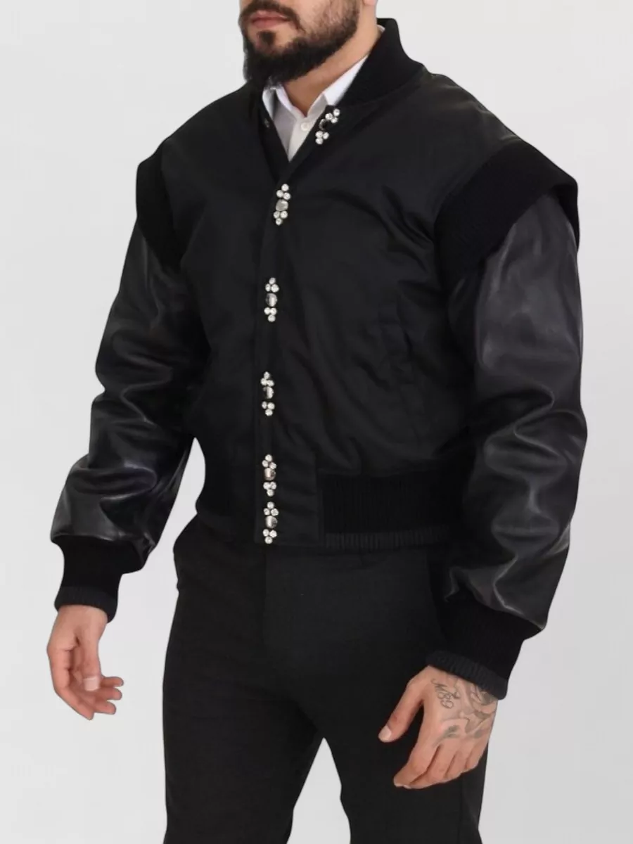 Dolce&Gabbana Leather Single-Breasted Coat