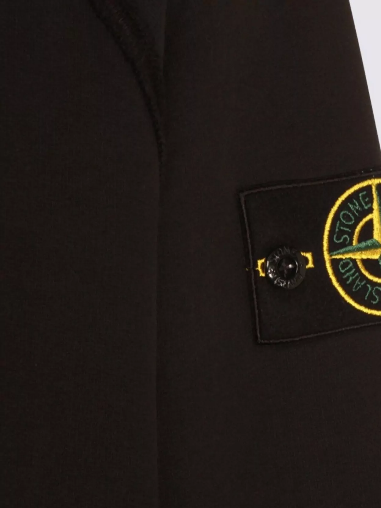 Stone Island Crew Neck Long Sleeve Ribbed Cuff Sweatshirt