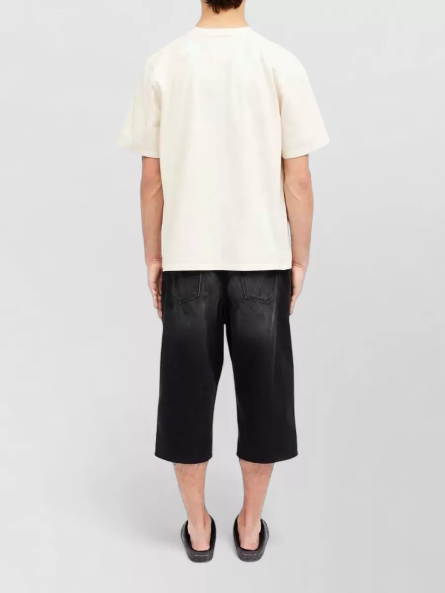 Mm6 Maison Margiela Cotton Graphic Print Crew Neck T-Shirt