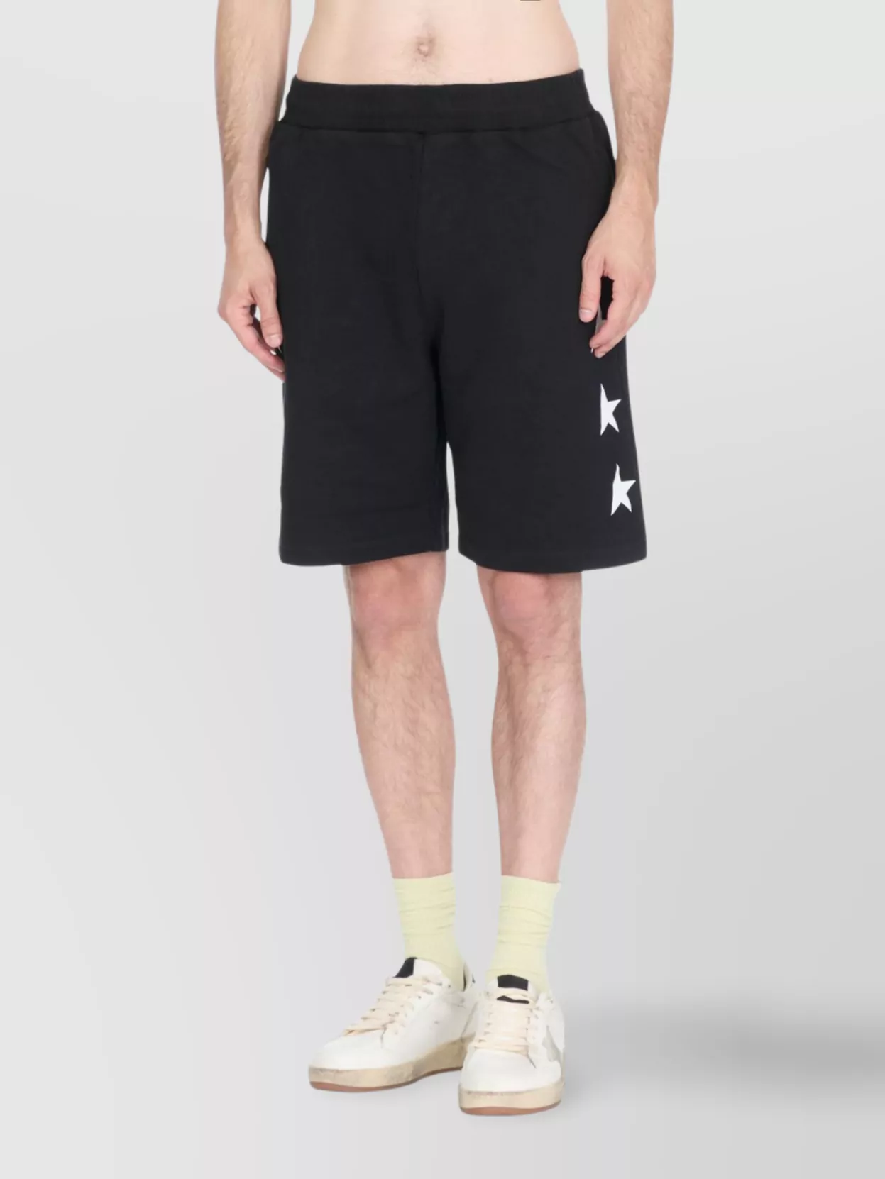 Golden Goose Diego Star Short Sweatpants In Black