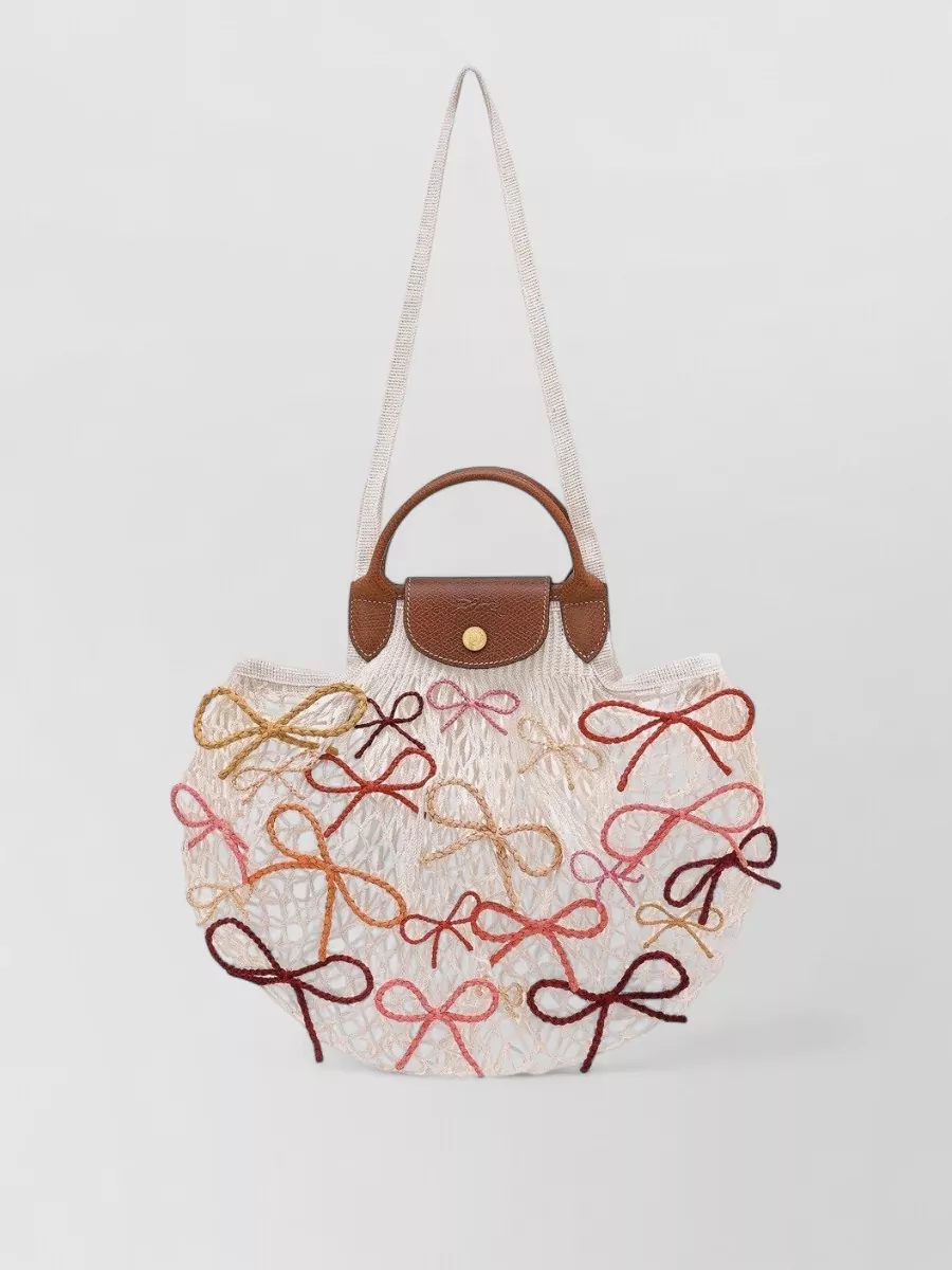 Longchamp Silk And Nylon Shoulder Bag