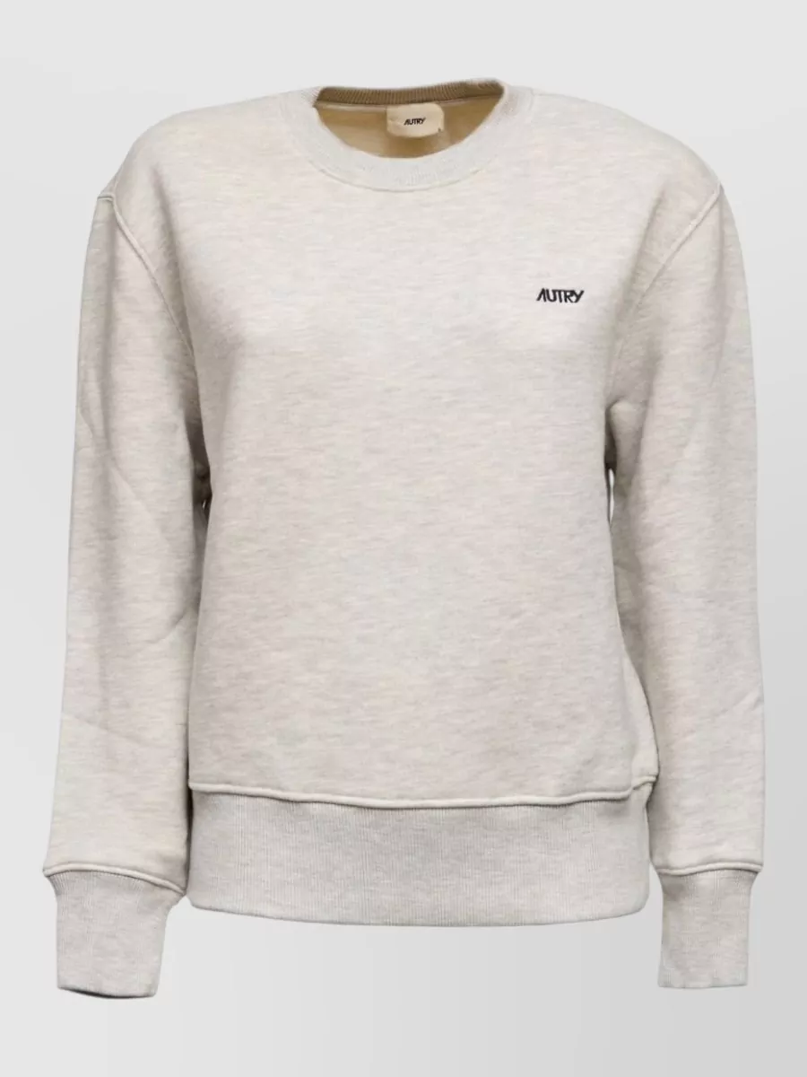 Autry leather sweatshirt