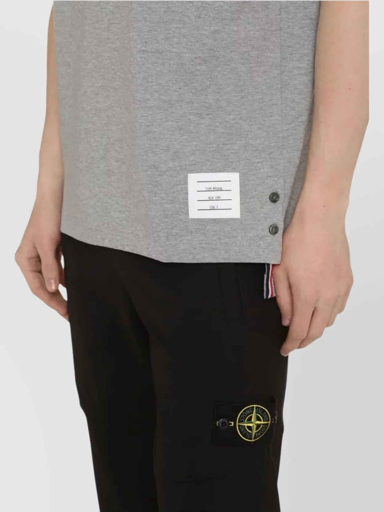 Thom Browne Ringer T-Shirt Medium Weight Jersey