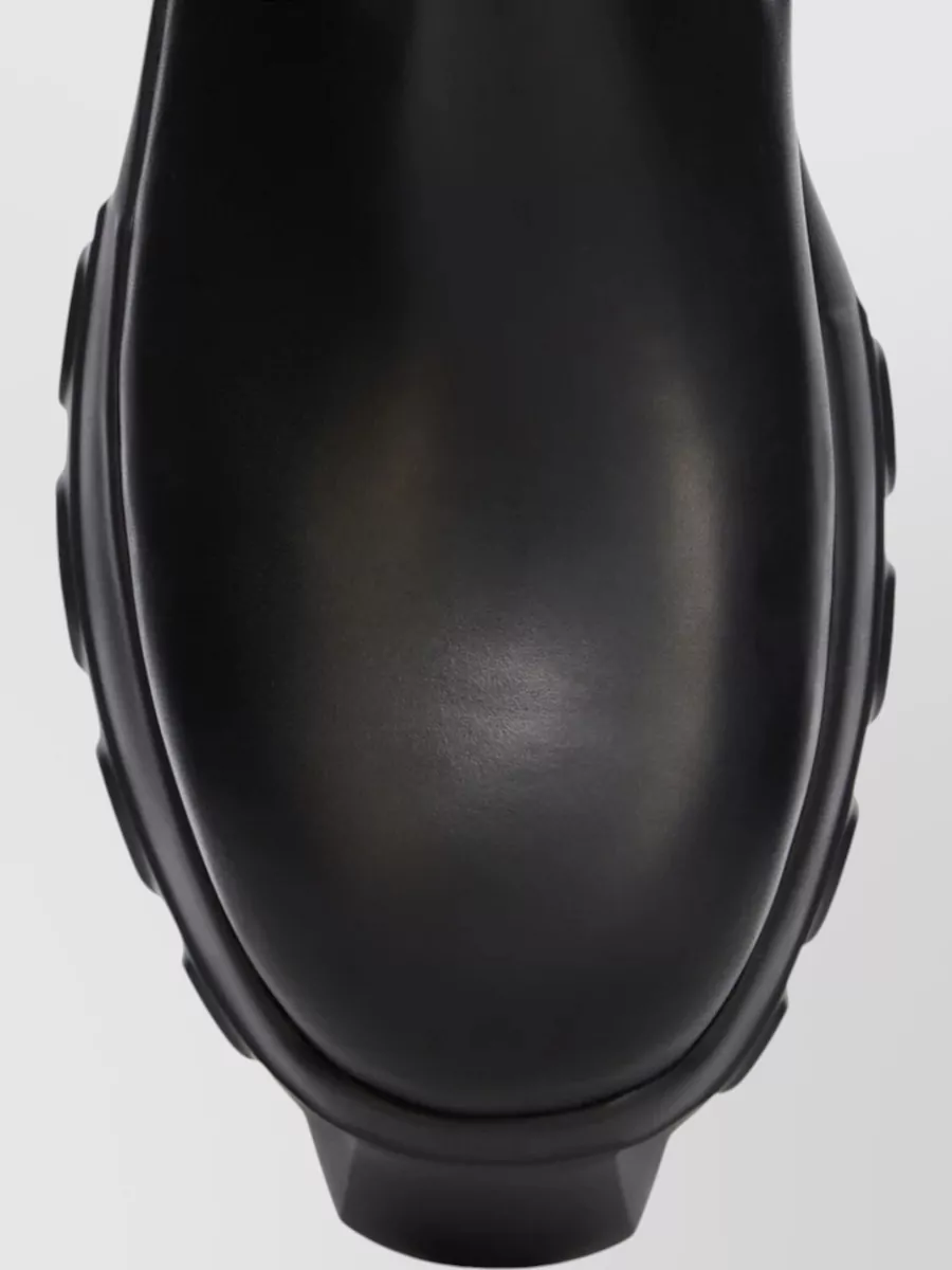 Rick Owens Leather Chelsea Boots