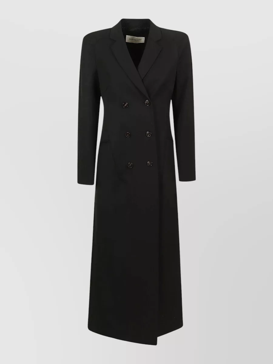 Dries Van Noten Wool elongated double-breasted coat
