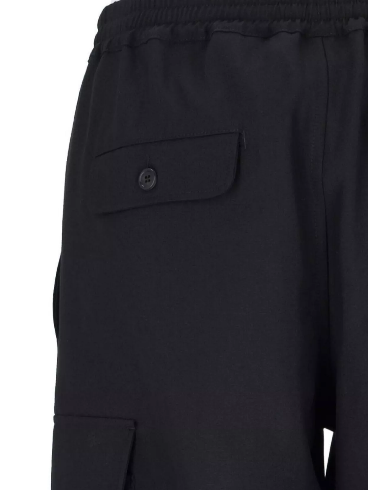 Marni Straight Trousers Elastic Waistband Side Cargo