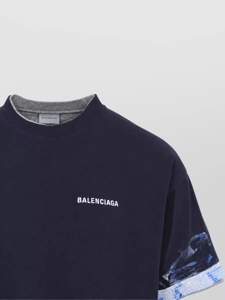 Balenciaga Cotton Oversized Layered T-Shirt