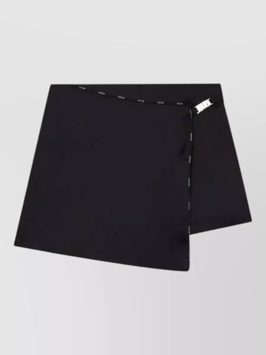 Gcds Logo-Trim Mini Wrap Skort