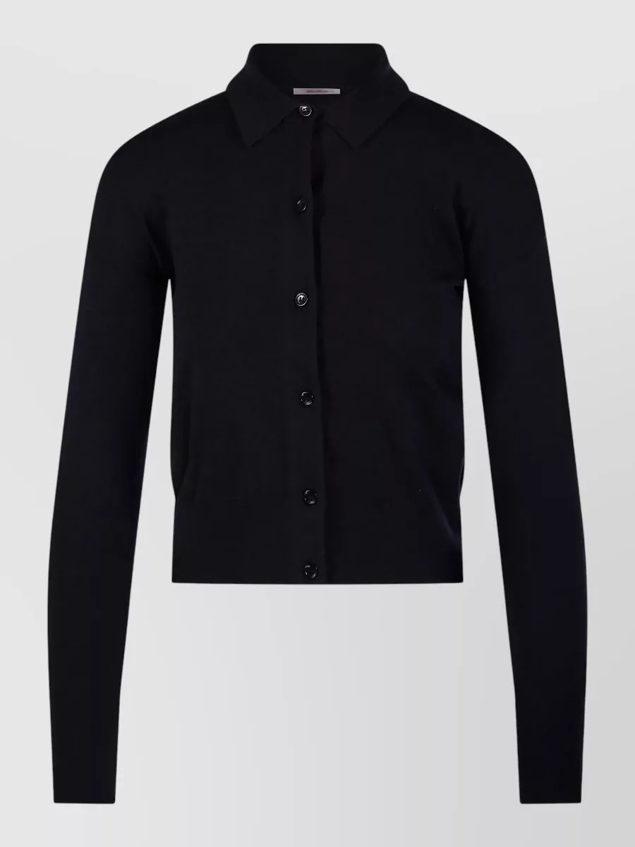 Max Mara ribbed slim-fit wool cardigan