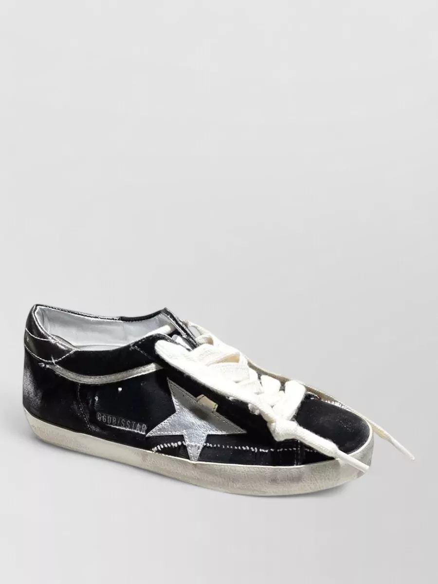 Golden Goose velvet low-top sneakers