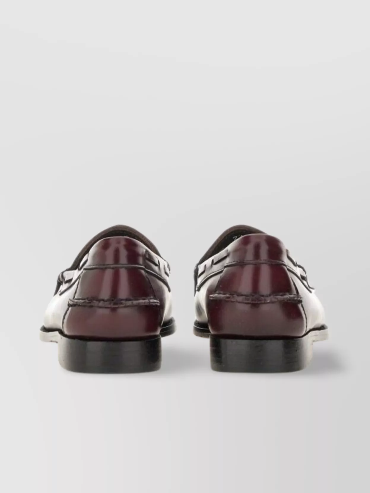 G.h. Bass Leather Loafers With Round Toe And Tassel Detail