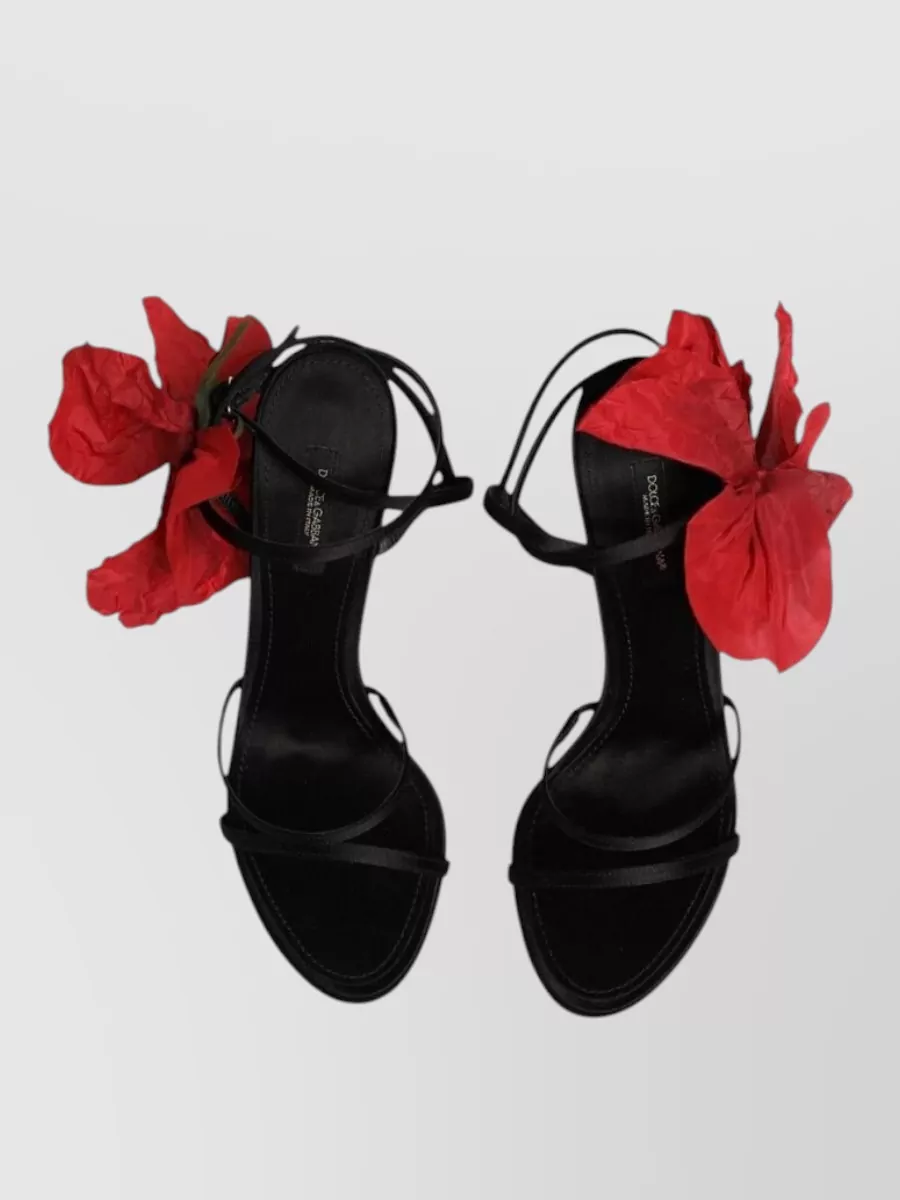 Dolce&Gabbana Silk Leather Strappy Pumps
