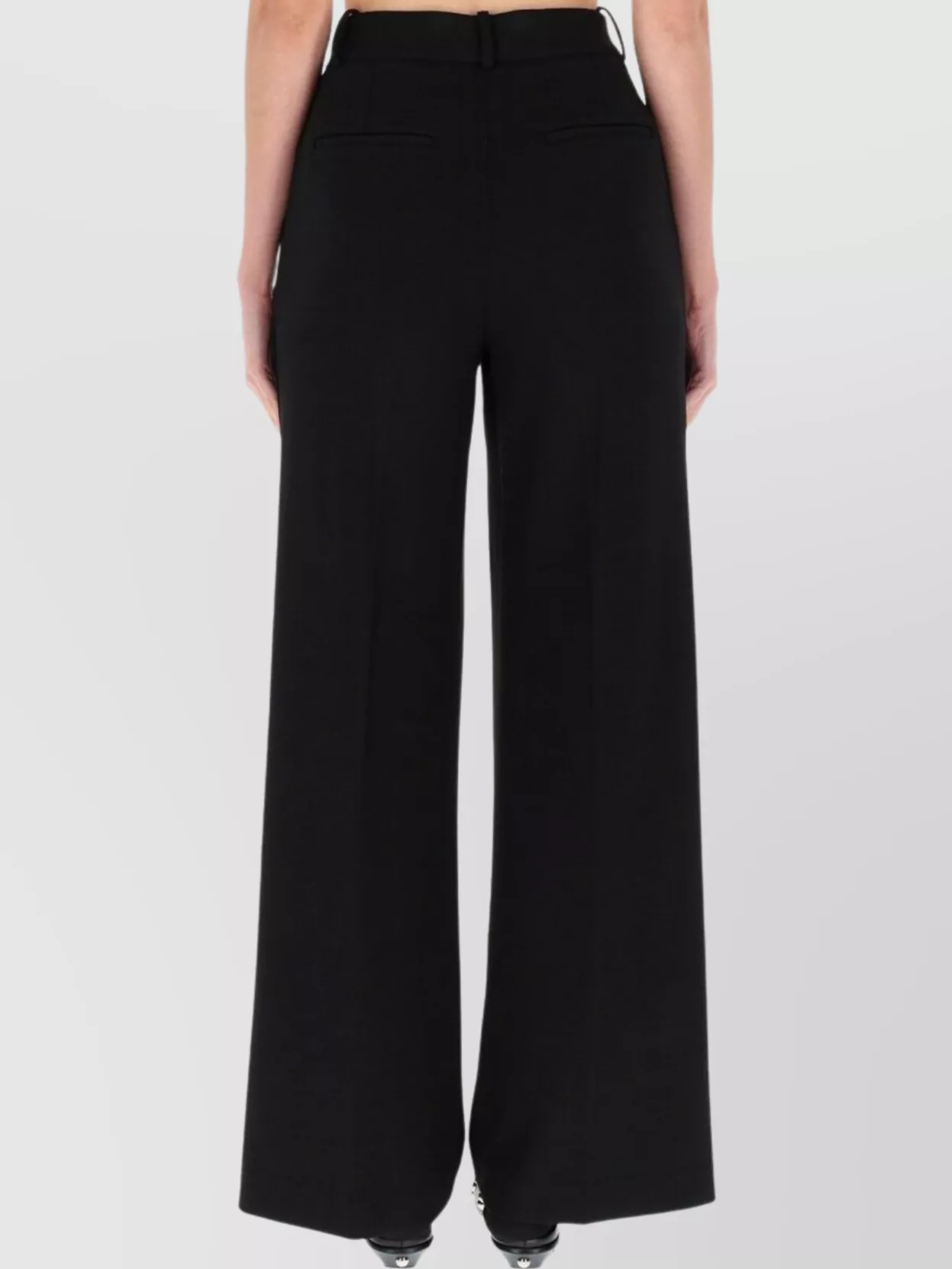 Theory Wide Leg Trousers With Pockets And Loops