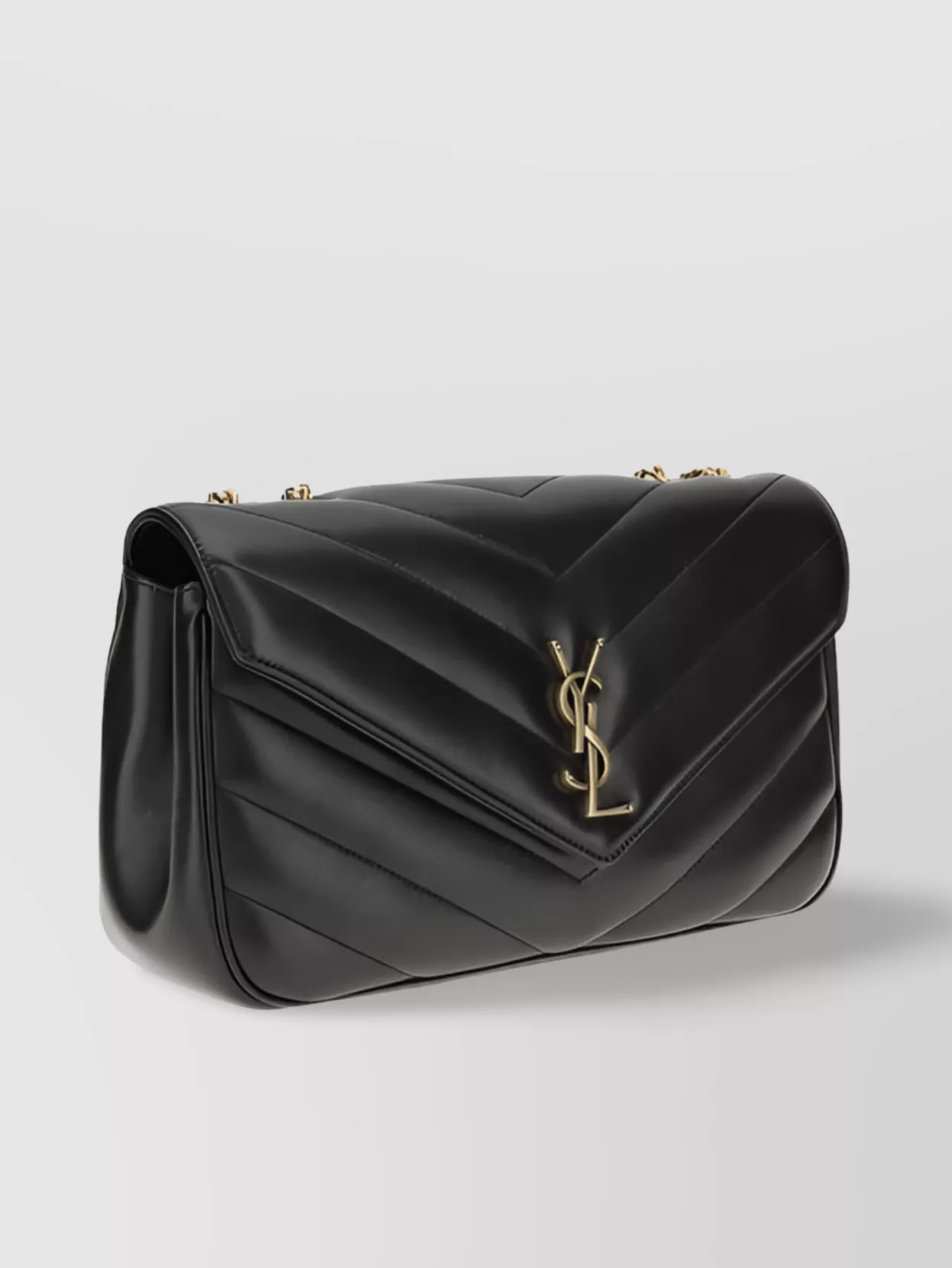Saint Laurent Loulou Quilted Chevron Shoulder Bag