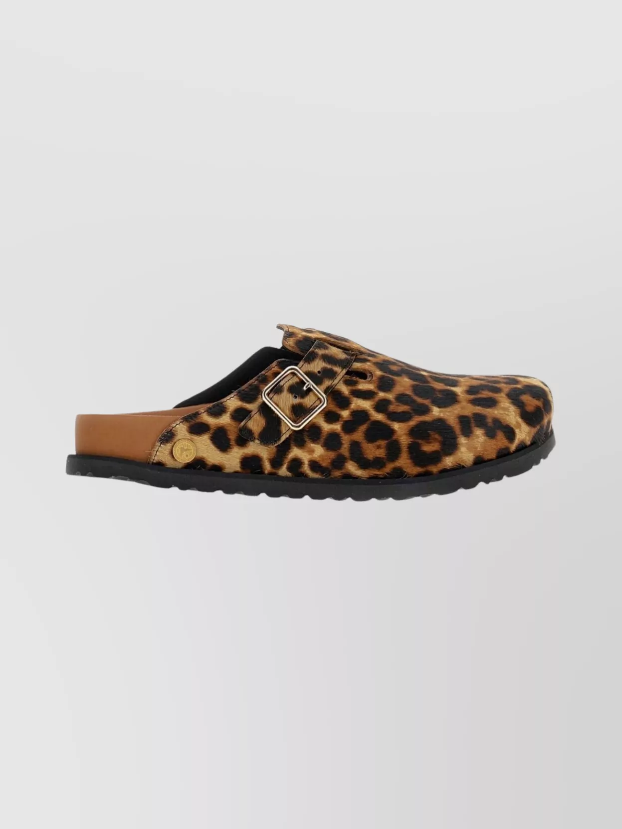 Birkenstock Animal Print Lace-Up Shoes Buckle Detail