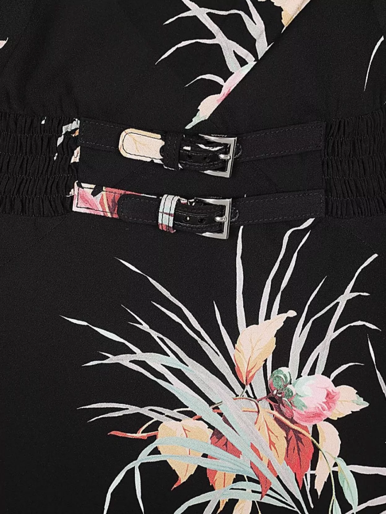 Prada Orchid Print Midi Dress