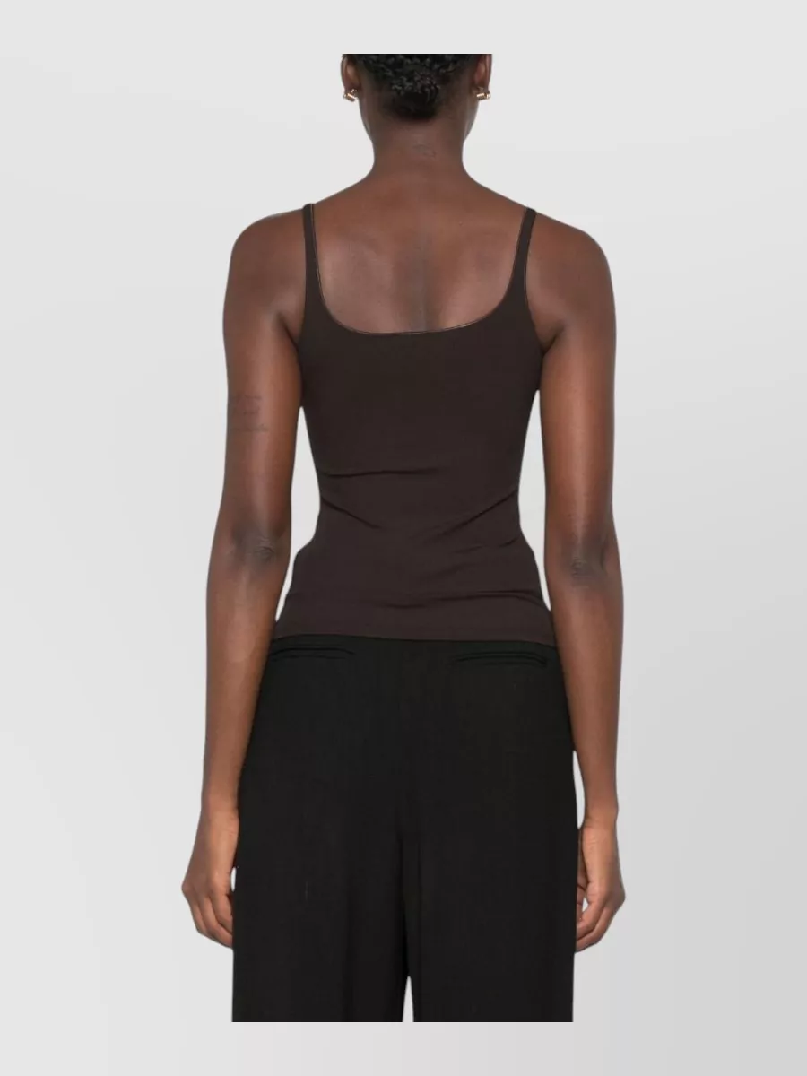 Gucci Viscose Scoop Neck Sleeveless Tank Top