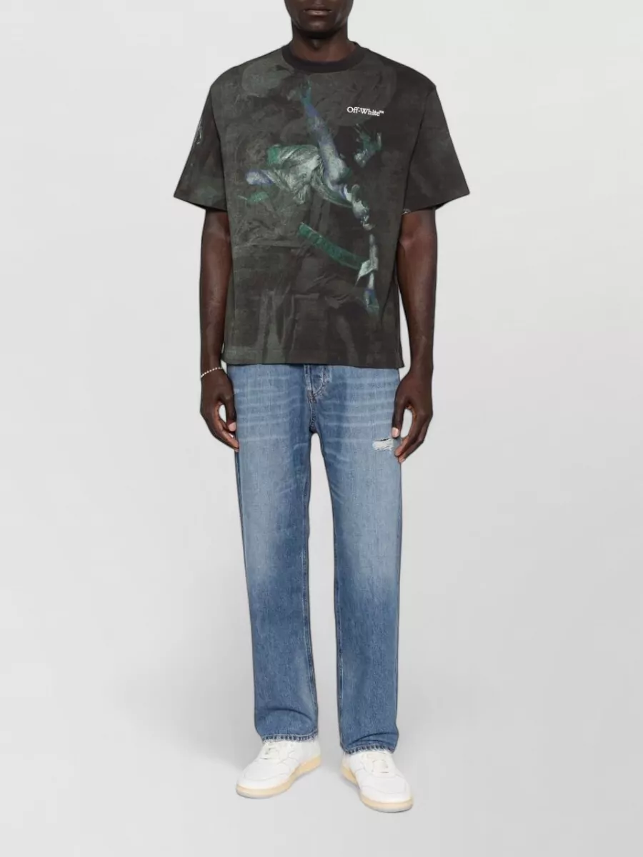 Off-White Graphic Logo-Print Short-Sleeve T-Shirt