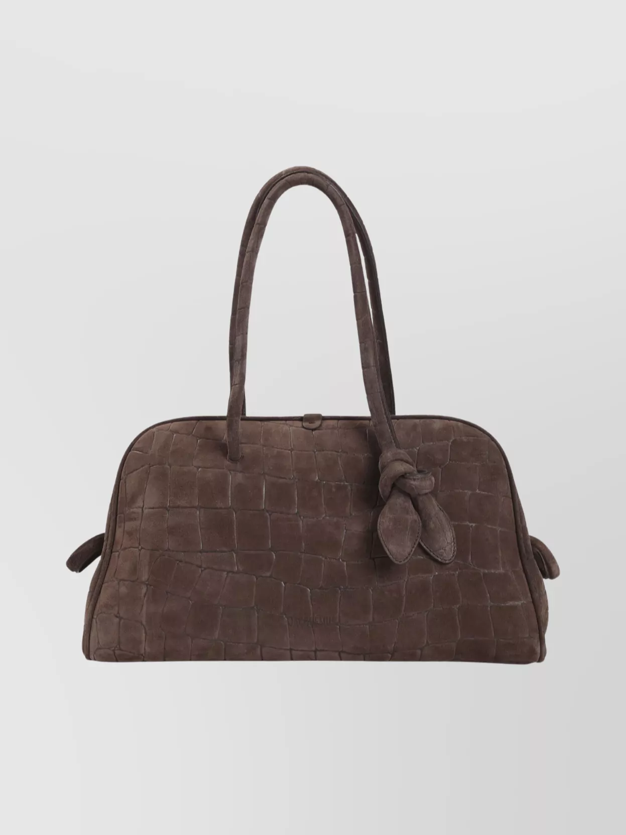 Jacquemus Womens Dark Brown Le Turismo Embossed Leather-suede Shoulder Bag In Brown