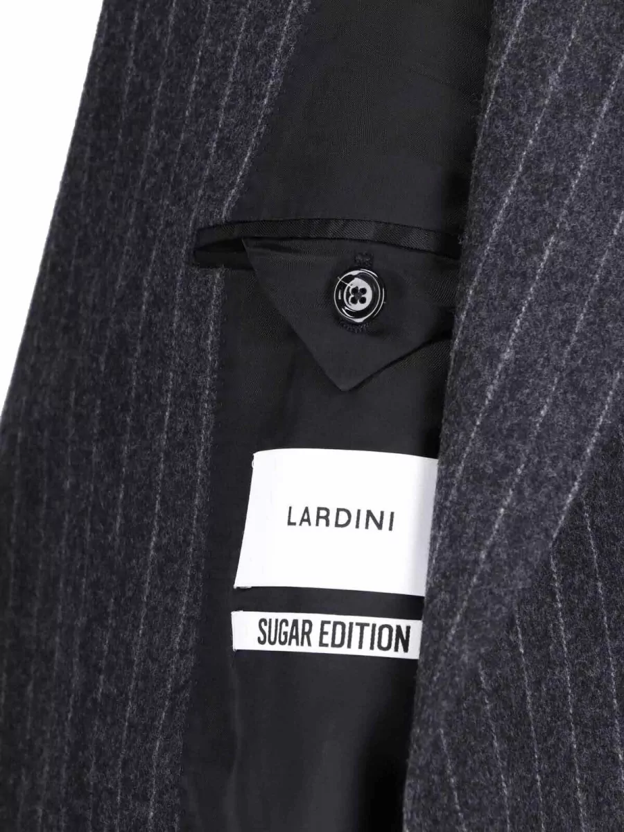 Lardini Wool Double Breasted Coat