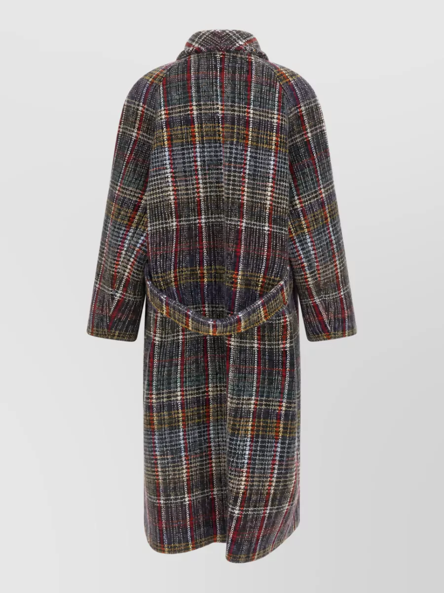 Missoni Wool Tartan Double-Breasted Coat
