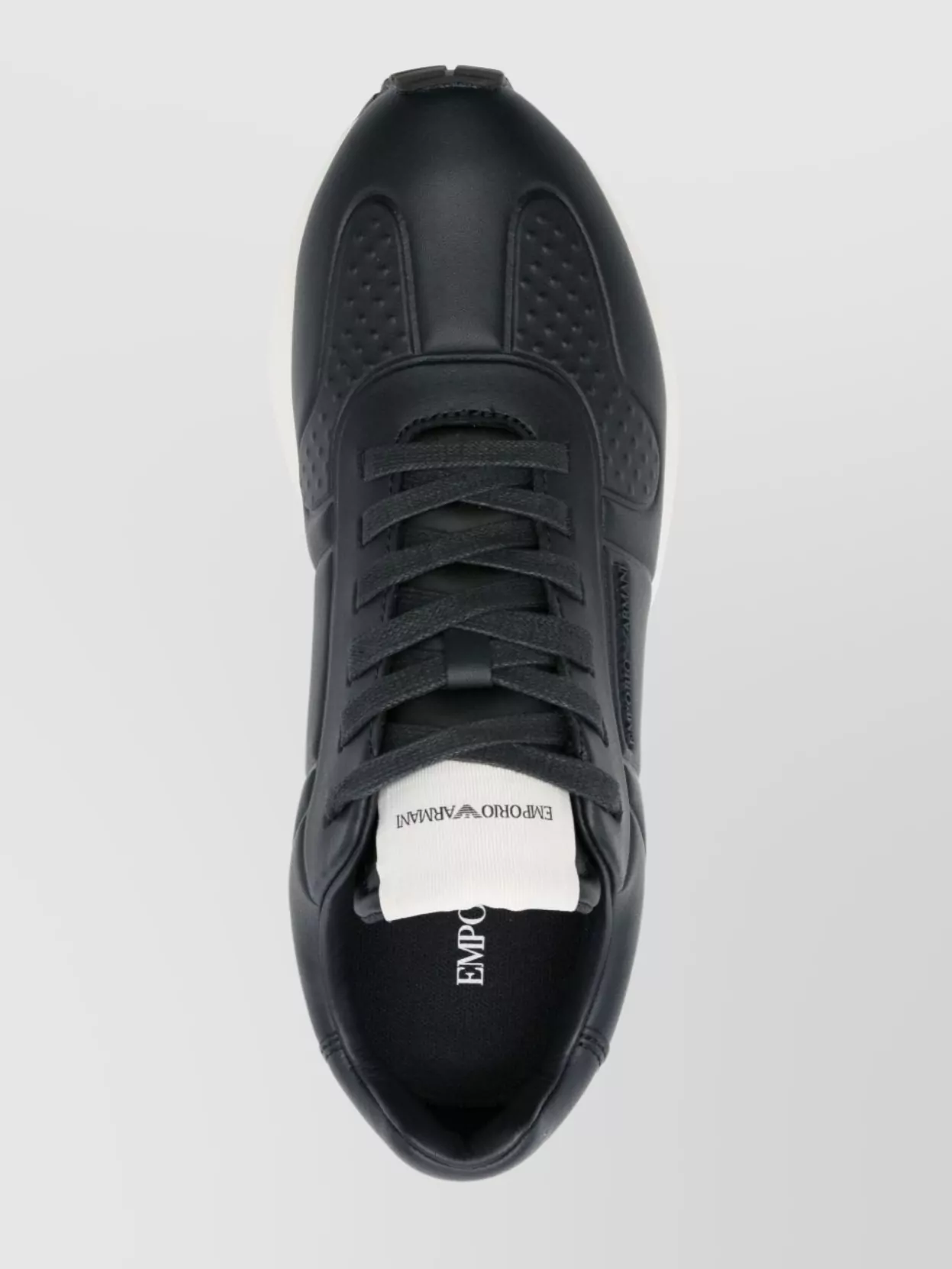 Emporio Armani Chunky Sole Leather Sneakers