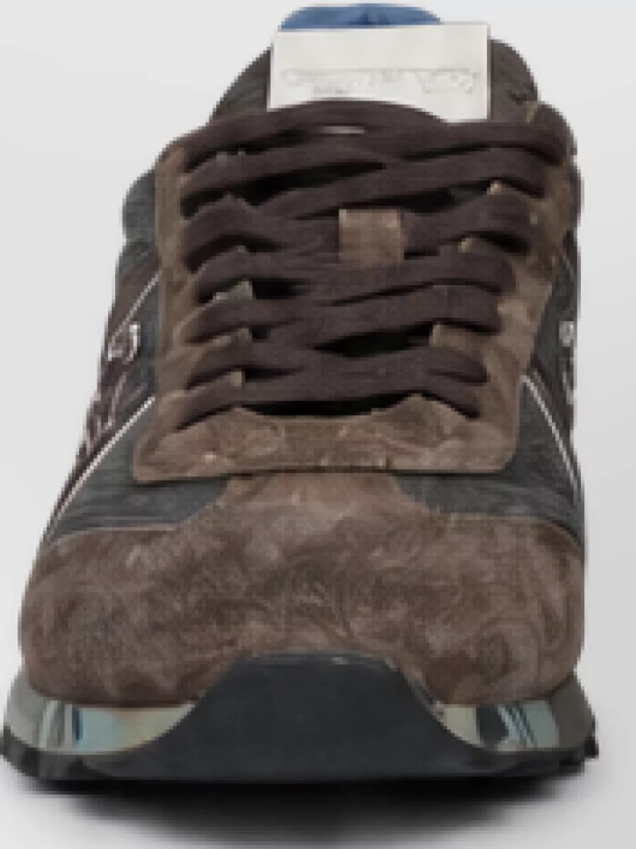 Premiata leather low-top sneakers