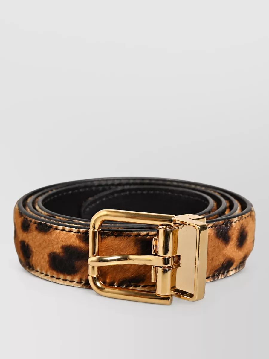 Dolce&Gabbana leopard calf hair belt