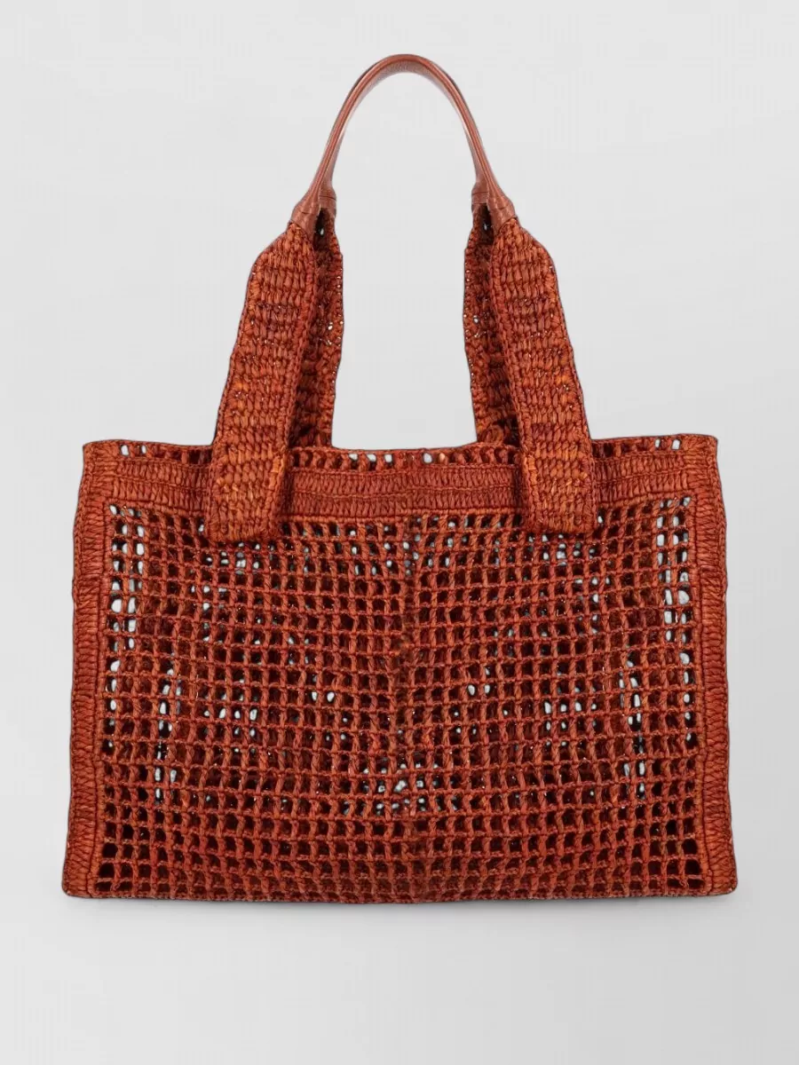 Chloé Woody Raffia Tote Bag