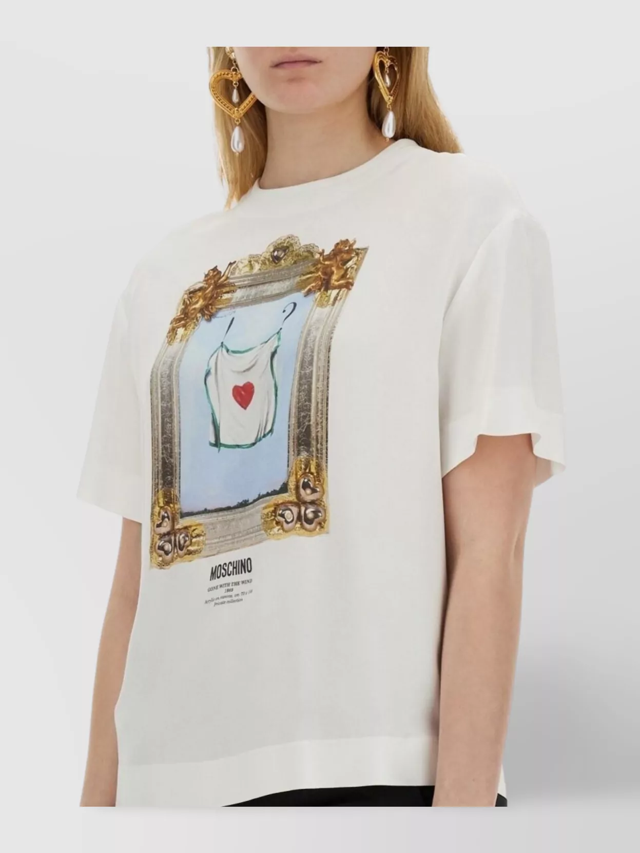 Moschino Wind Graphic Print Crew Neck T-Shirt