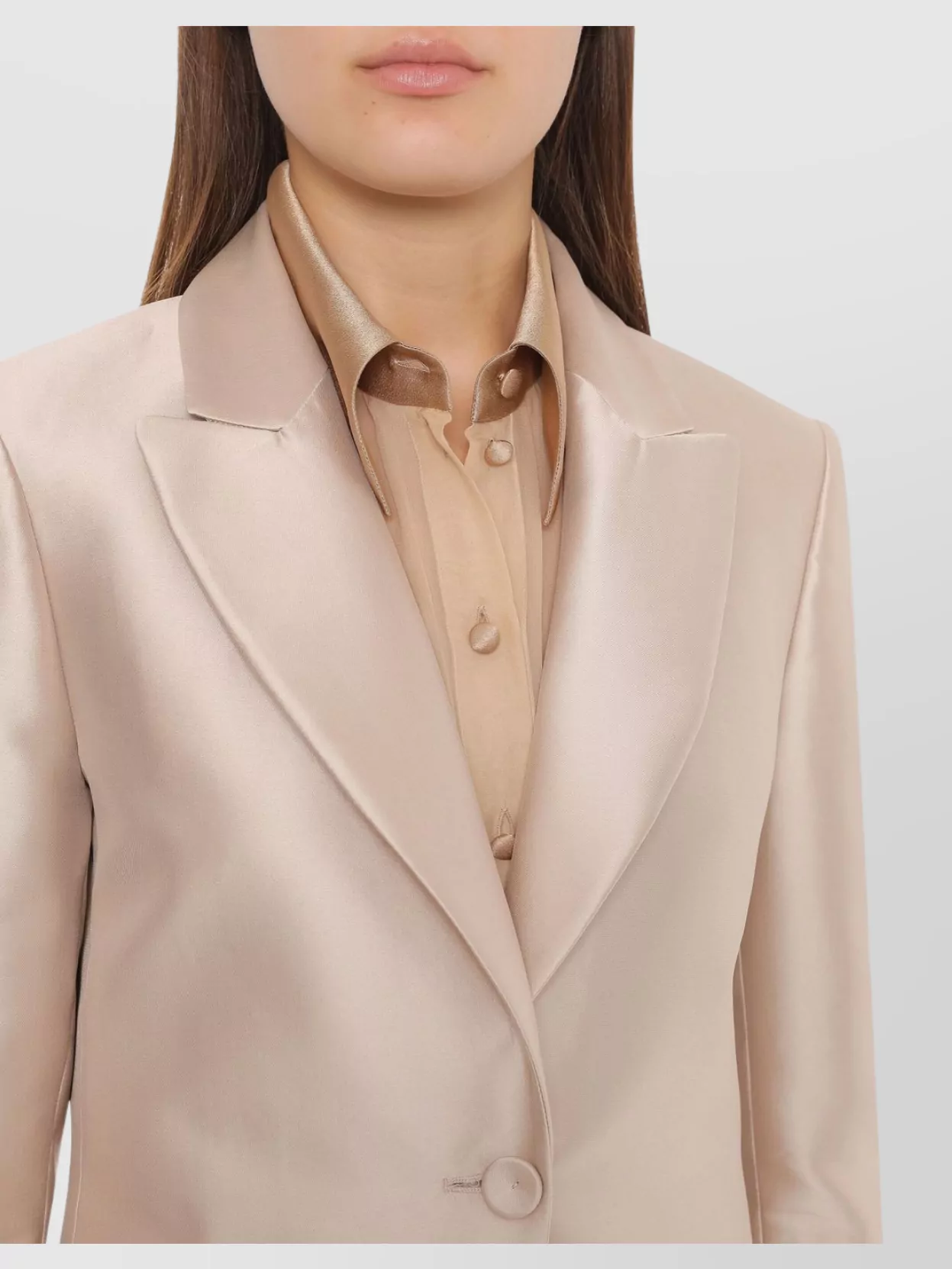Alberta Ferretti Mikado Blazer Lance Revers