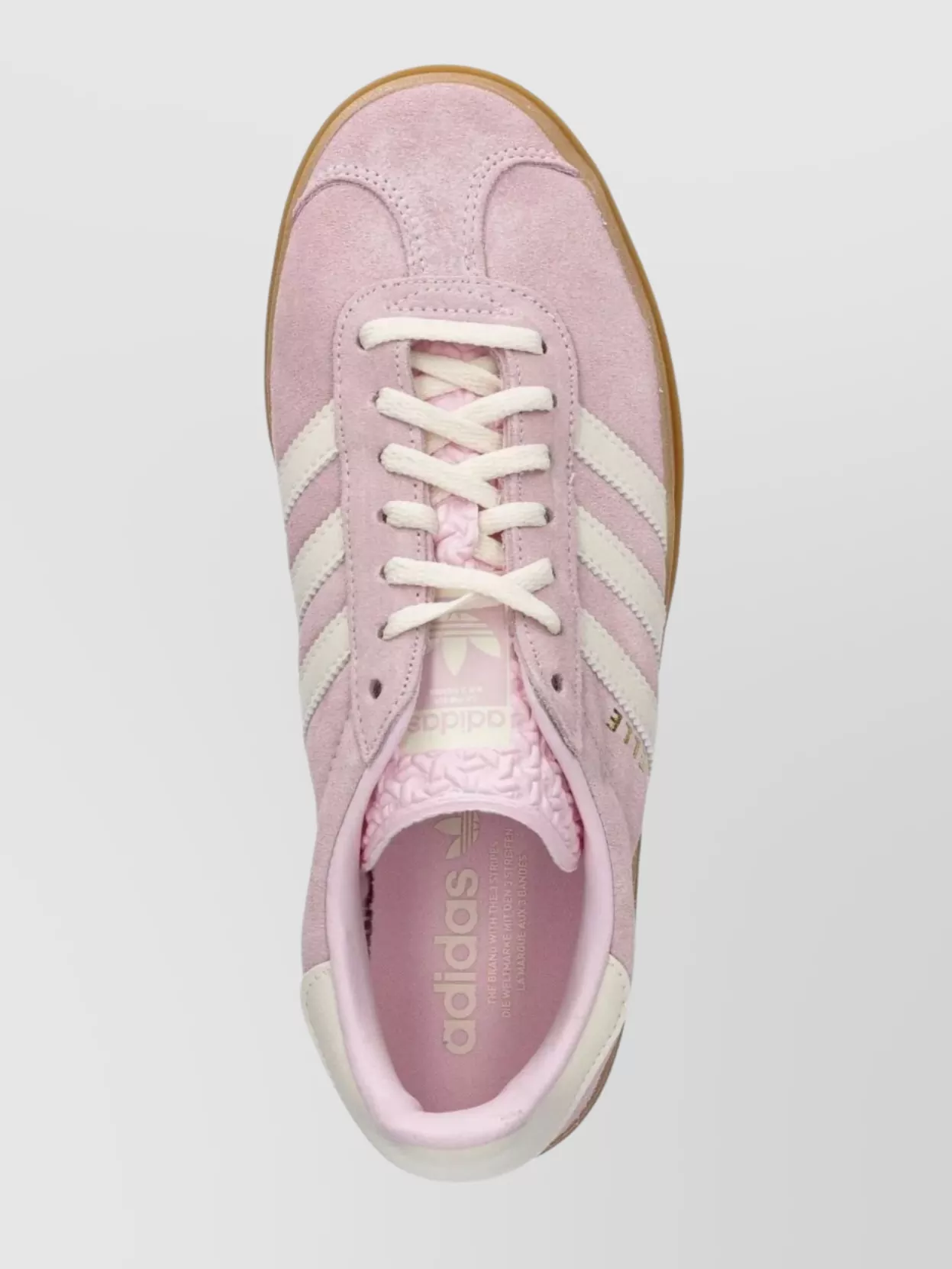 Adidas Suede Lace-Up Sneakers Contrast Stripes