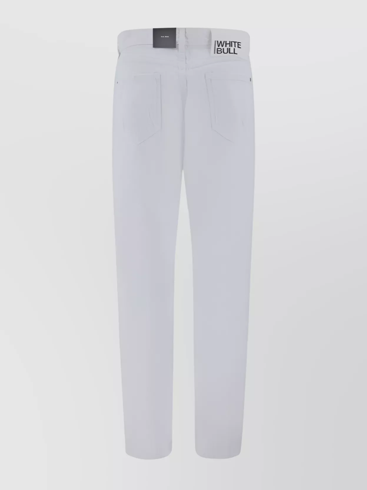 Dsquared2 Straight Cotton Denim Pants With Distressed Design In White