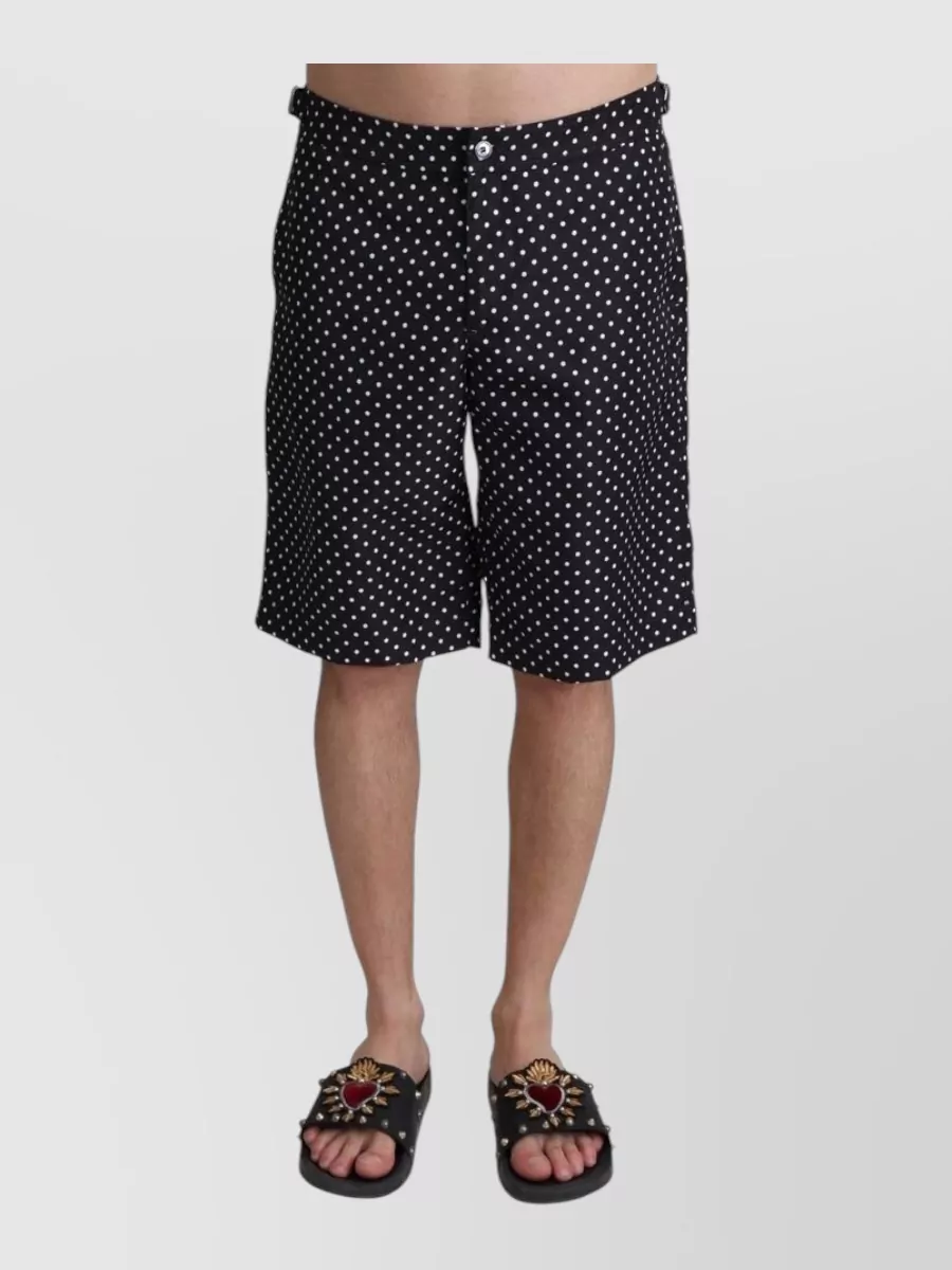 Dolce&Gabbana polka-dot tailored swim shorts