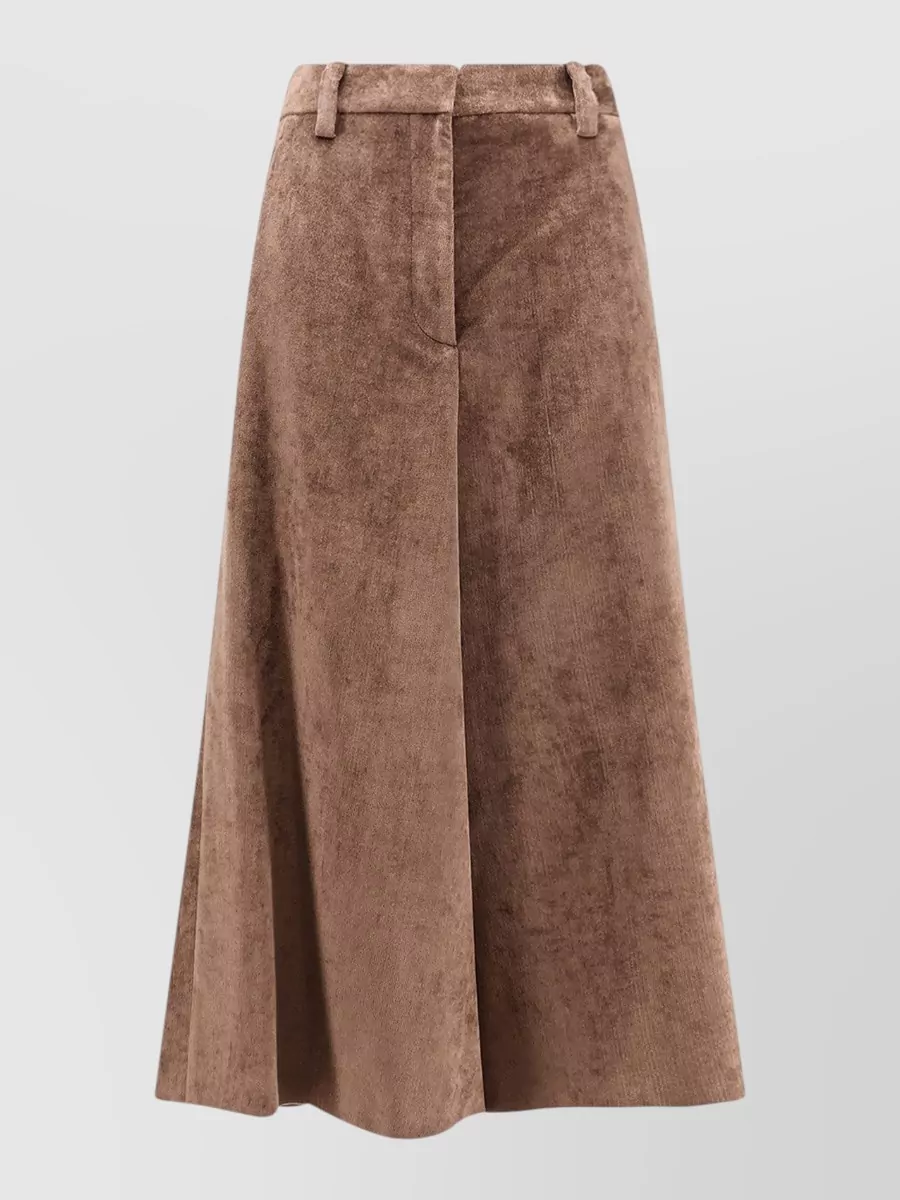 Brunello Cucinelli cashmere-blend flared wide-leg trousers