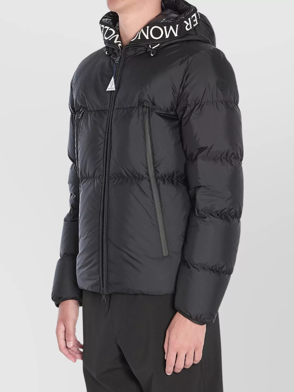 Moncler Puffer Jacket Logoed Hood