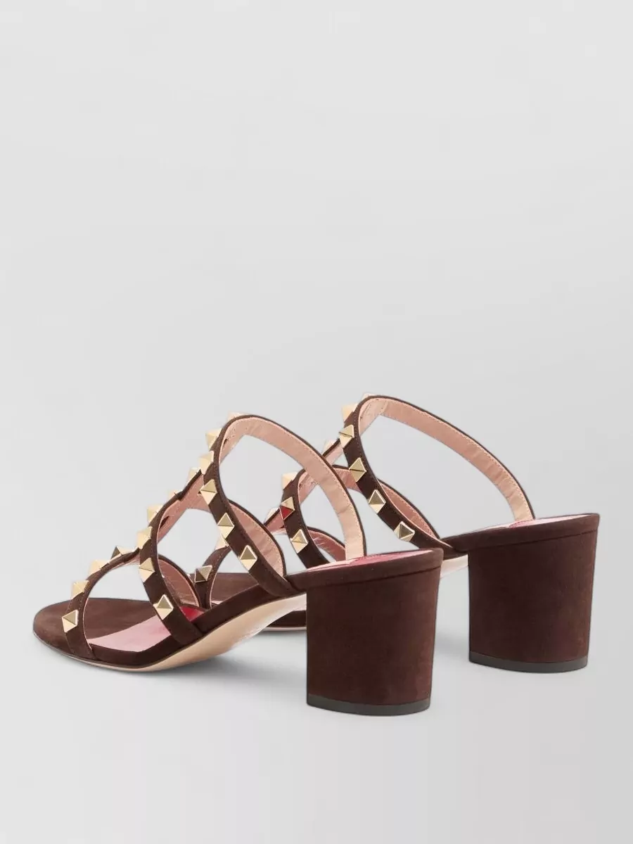 Valentino Garavani Leather Rockstud Embellished Mules