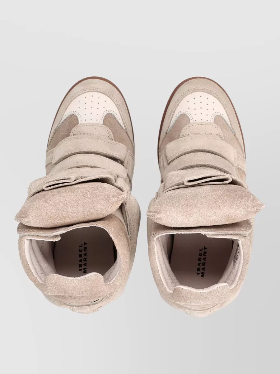 Isabel Marant High Top Wedge Sneaker Suede Perforated