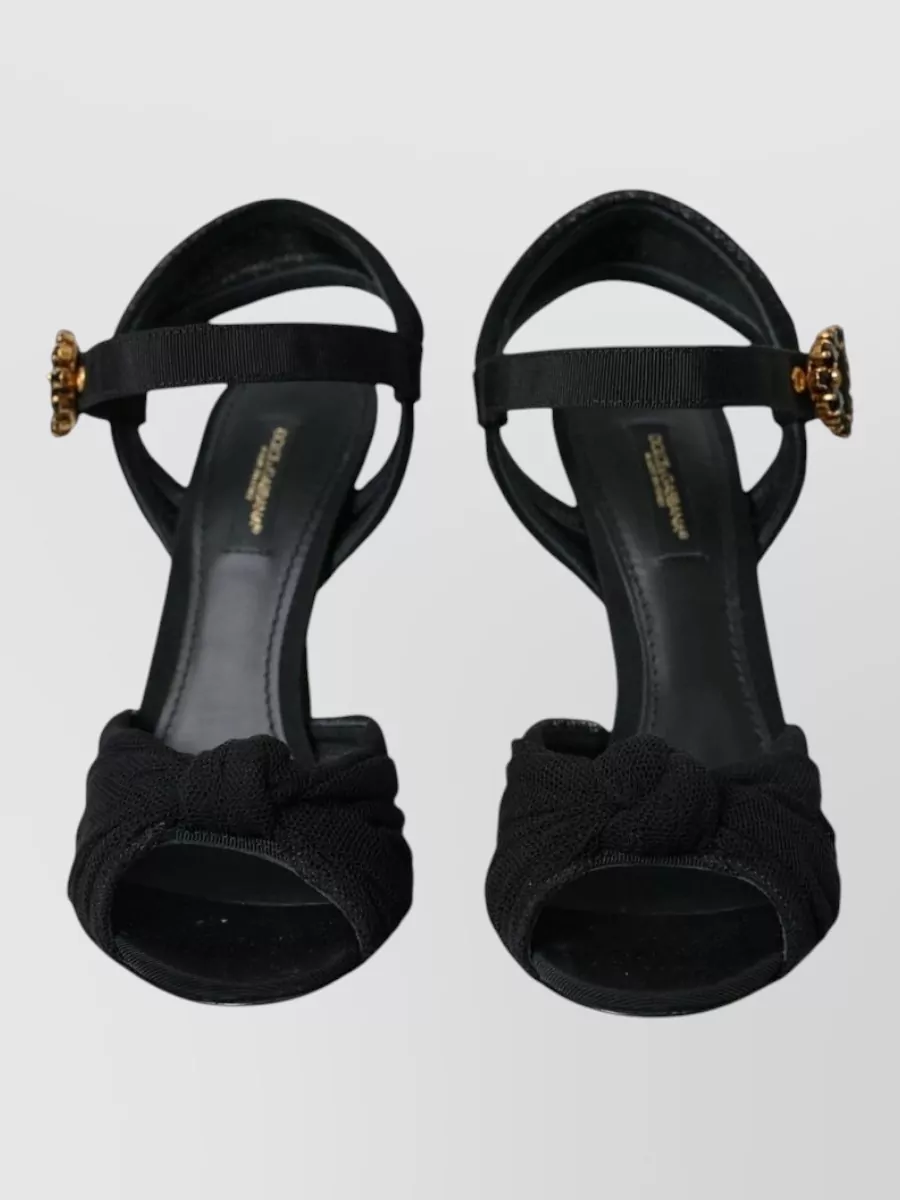 Dolce&Gabbana Embellished Ankle-Strap Heel Sandals