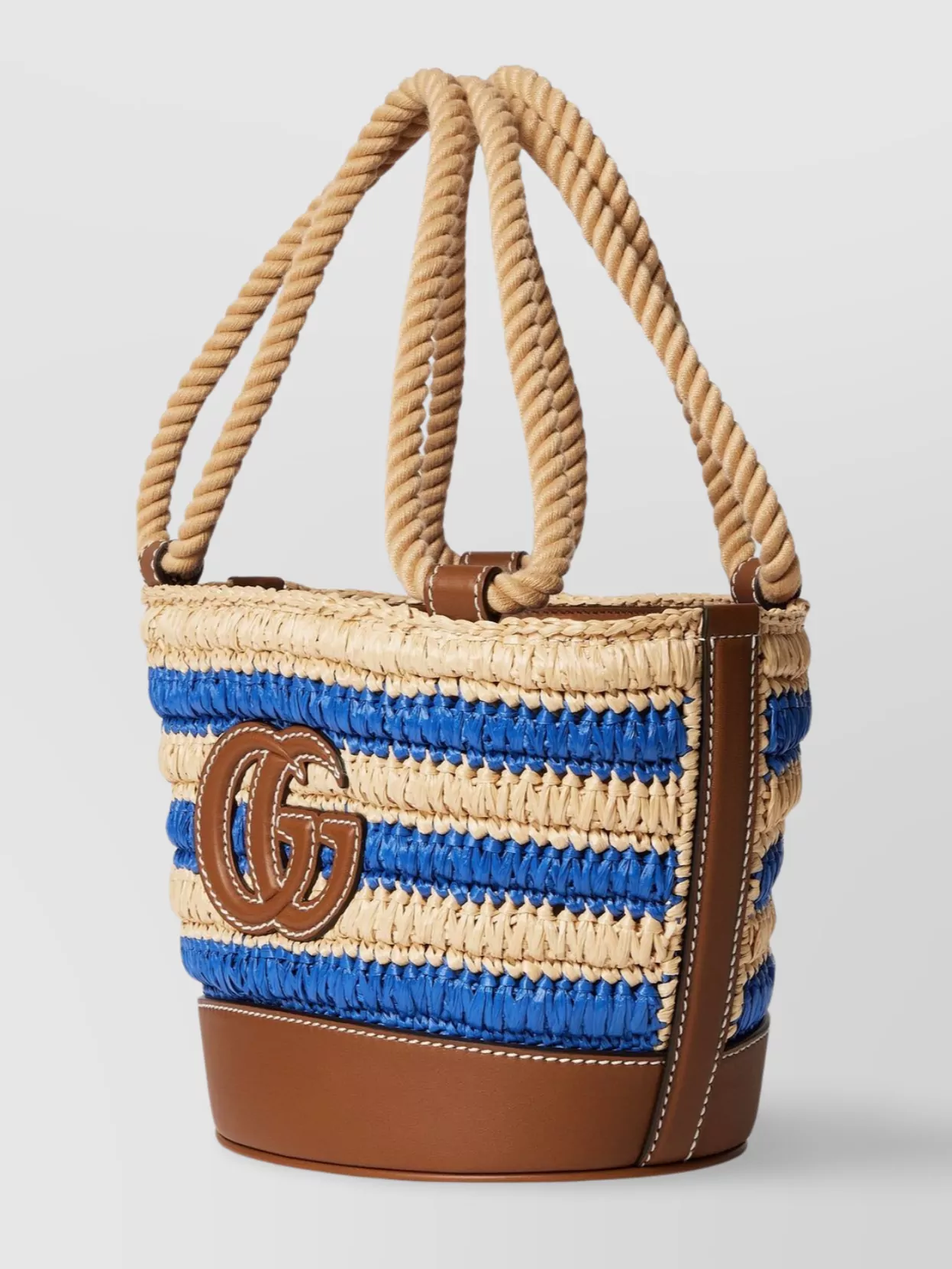 Gucci Mini Bucket Bag Featuring Woven Design