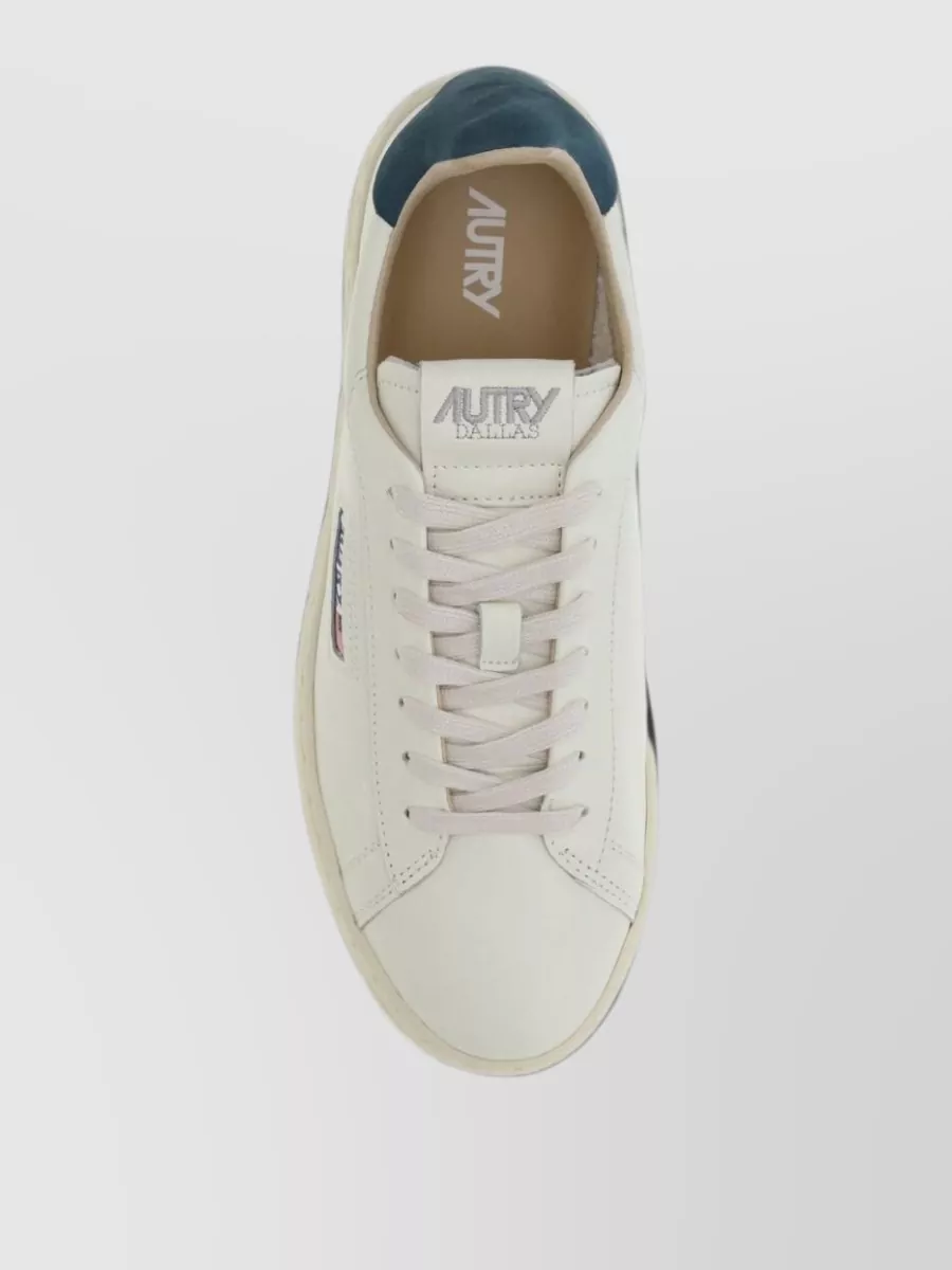 Autry Leather Low-Top Lace-Up Sneakers