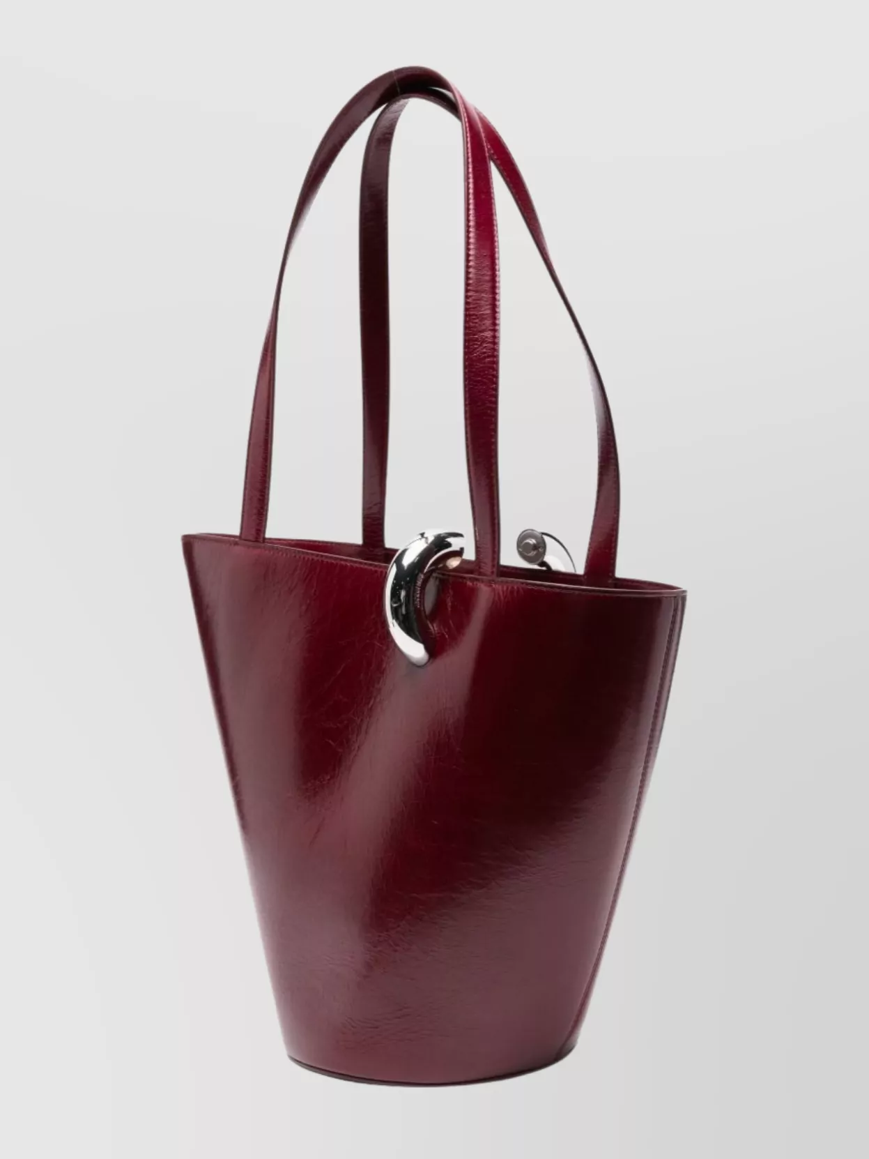 Jacquemus Medium Leather Shoulder Bag With Top Handles