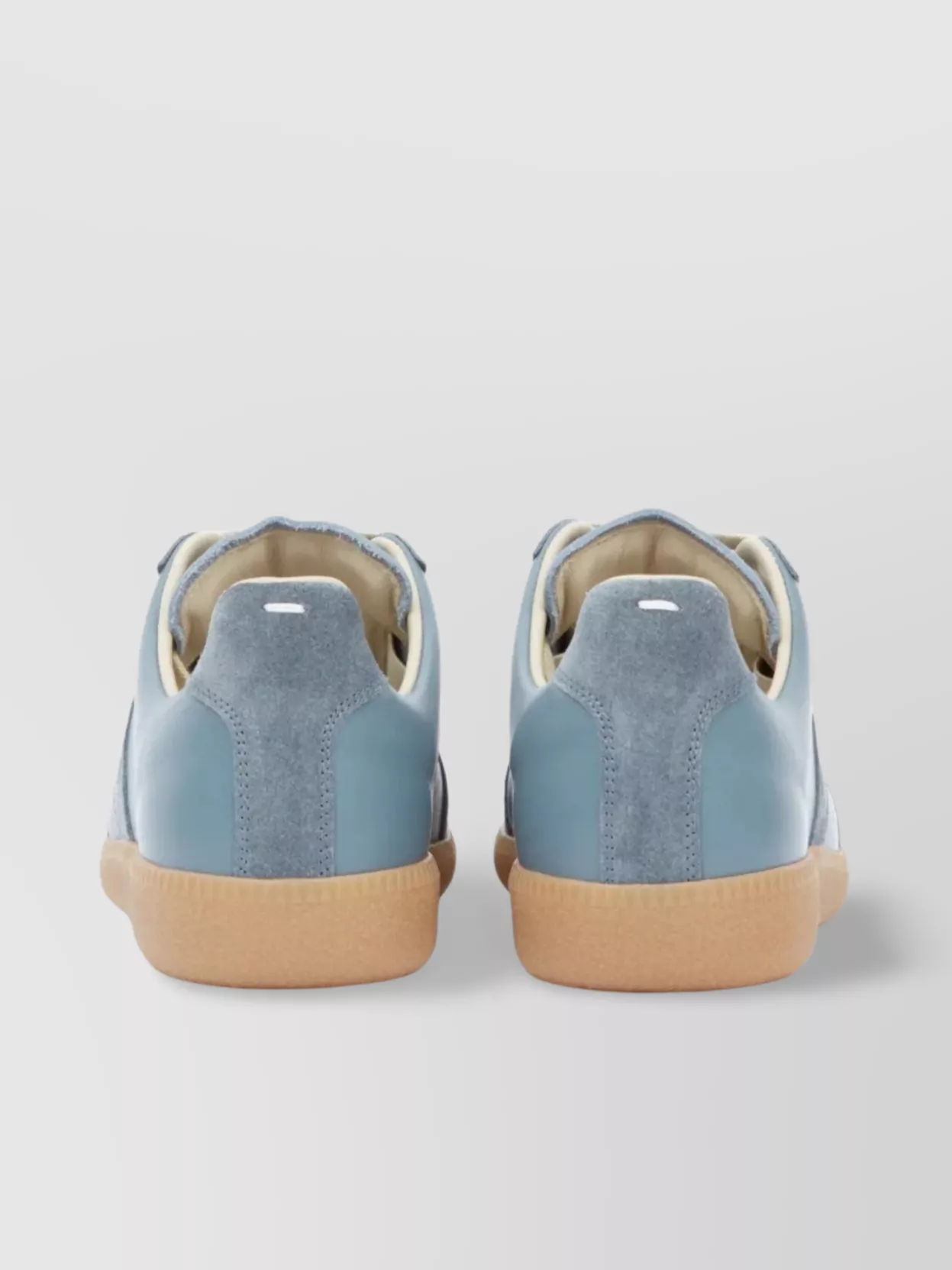 Maison Margiela Calfskin Almond Toe Sneakers With Contrast Stitching
