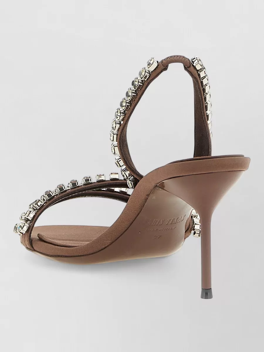 Paris Texas Crystal-Embellished Slingback Sandals