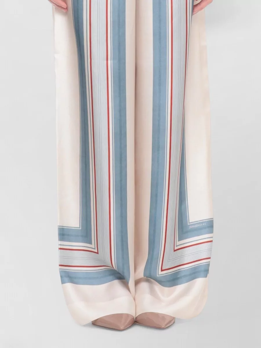Zimmermann Silk Printed Relaxed-Fit Wide-Leg Trousers