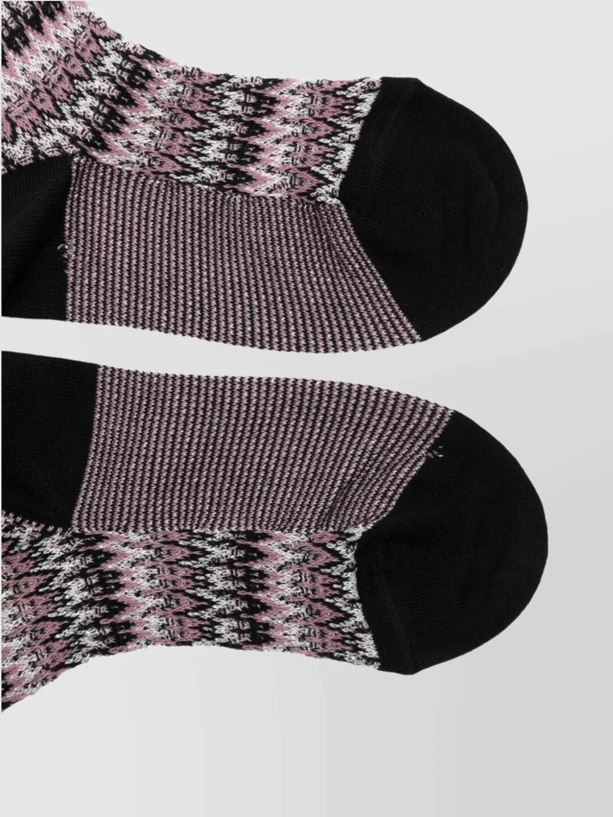 Missoni Calf Socks Zig-Zag Design