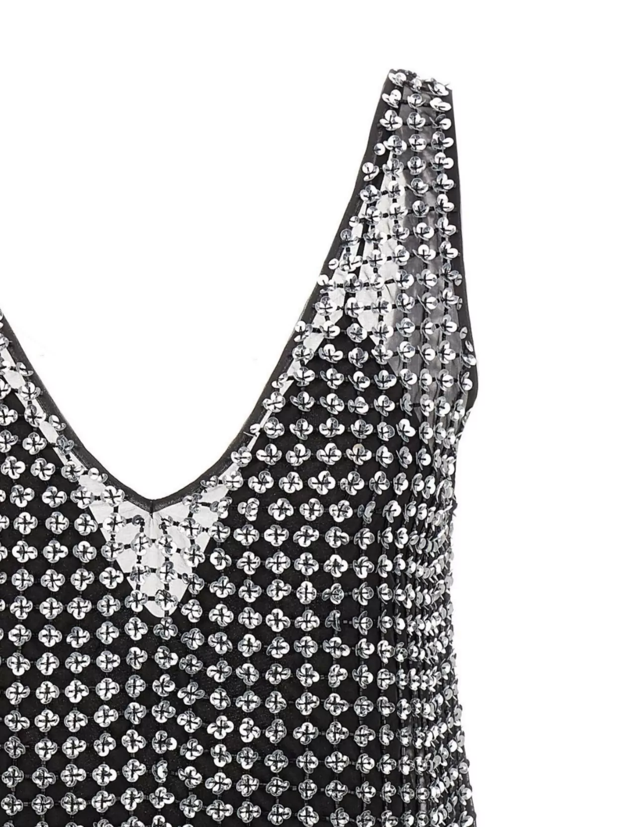 Shop Max Mara 'rita' V-neckline Sleeveless Mini Embellished Dress